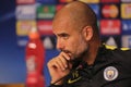 Josep Guardiola thinking Royalty Free Stock Photo